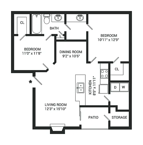 Floor plan Delilah