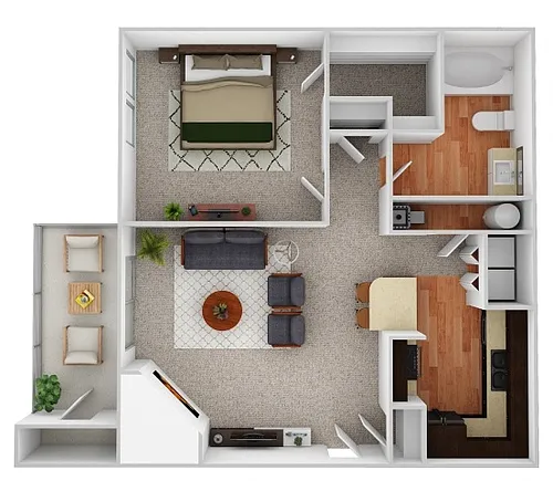 Floor plan A2S - Maple w/Sunroom