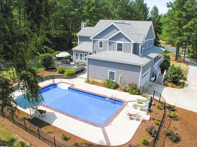 Rear view of home