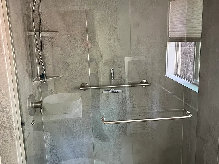 New shower