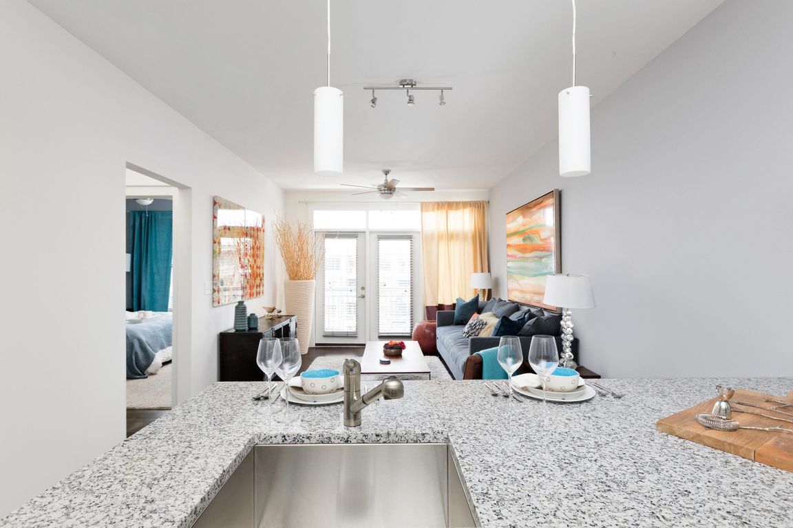 Kitchen with Granite Countertops
