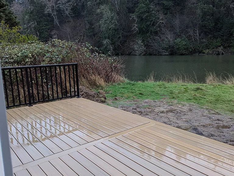 No homes across the rive to take your fish or your view.