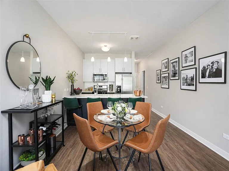 Phase I (1200 Broadway) Model Kitchen and Dining Room