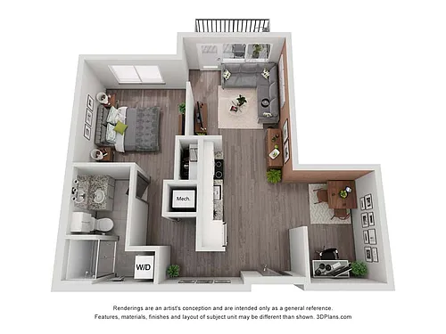 Floor plan The Inspiration - Thrive Lofts