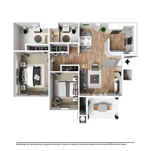 Floor plan 2X2