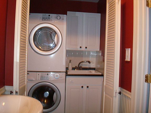 New Laundry Room with Utility Tub & Cabinets