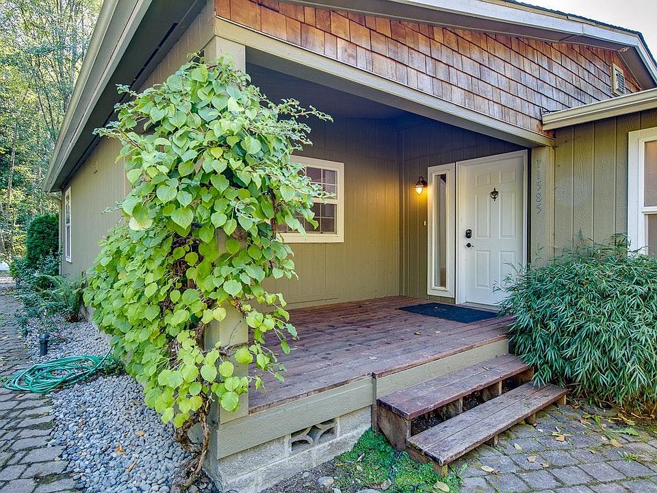 Covered front porch entry