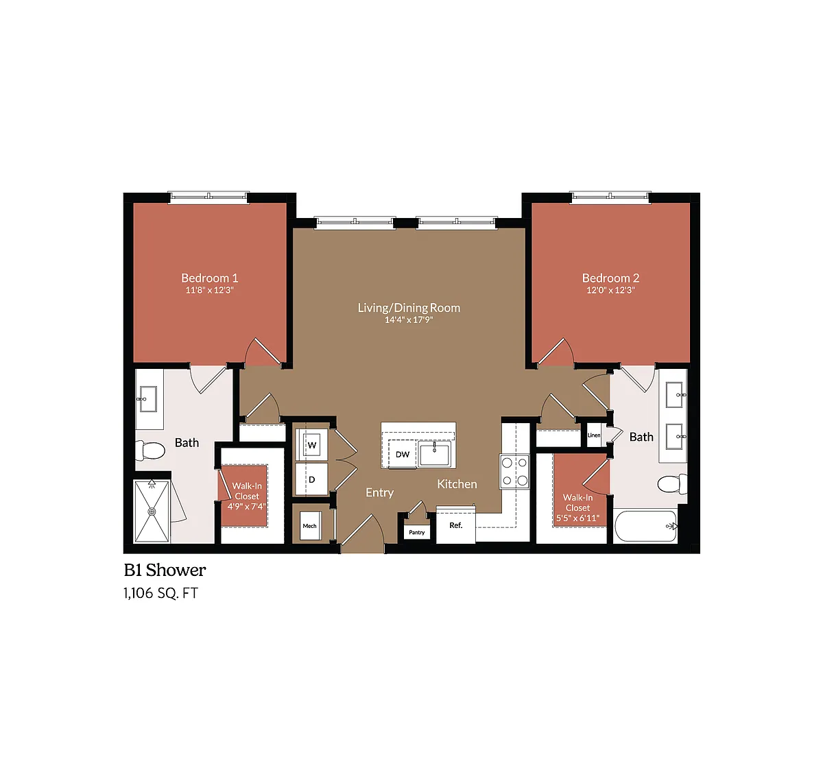 Floor plan B1