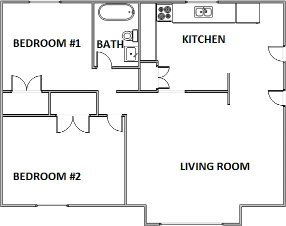 Floor plan Two Bedroom