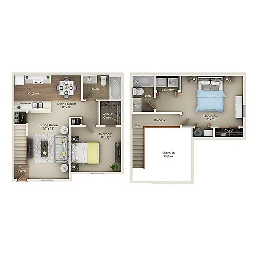 Floor plan Renovated Loft II