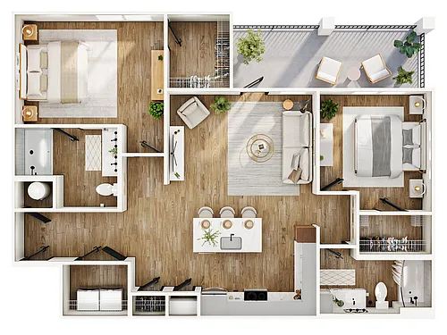 Floor plan B1D