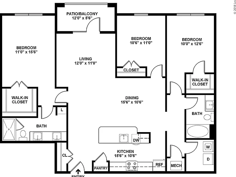 C1 Floorplan - 3 Bedroom C1 Floorplan - 3 Bedroom