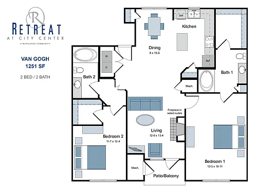 Floor plan Van Gogh
