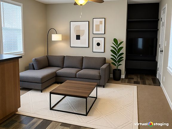 staged living room