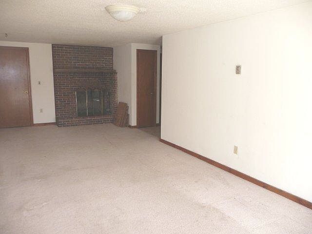 Long Living Room with Fireplace