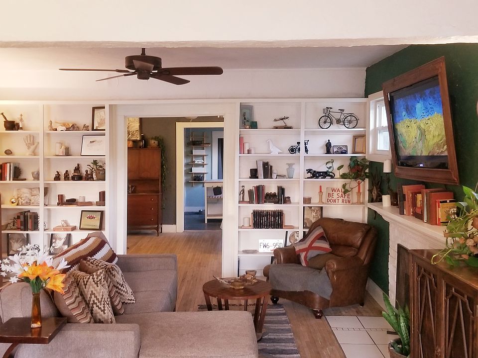 Large open living built-ins