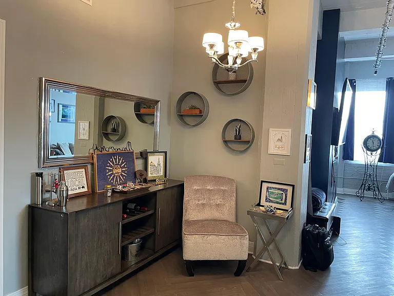 Dining or office area shown with furnishings