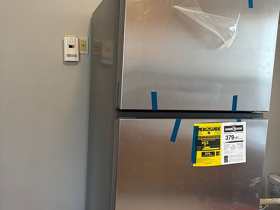 New stainless steel refrigerator