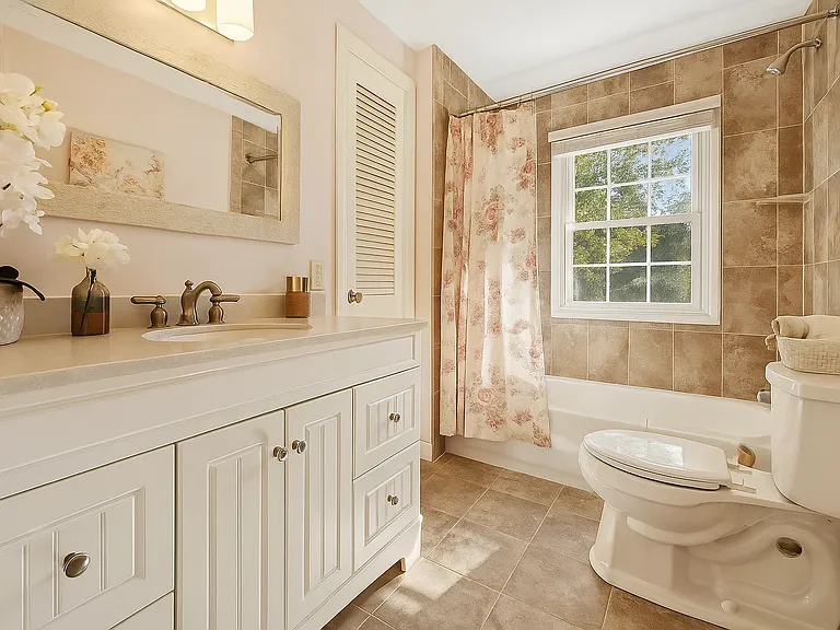 Virtually staged- 2nd floor bathroom