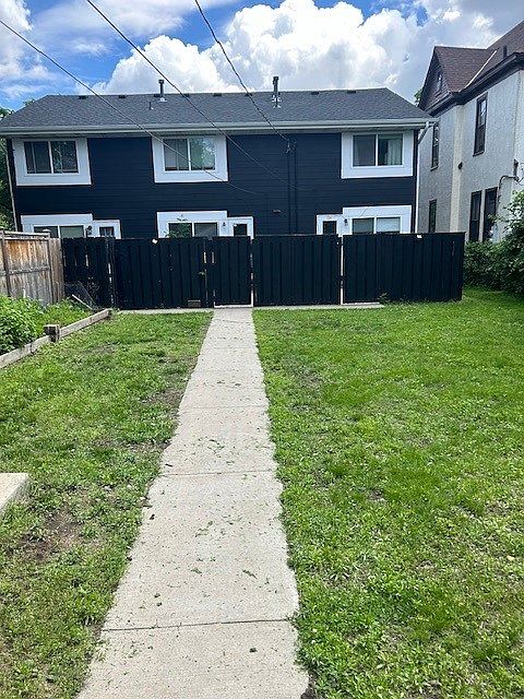 backyard of the building- 2210 unit on the left.