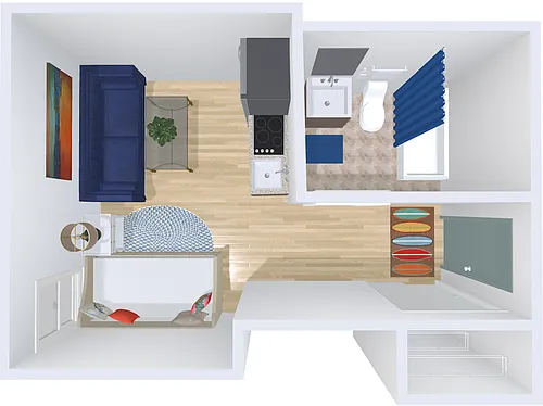 Floor plan studio 25