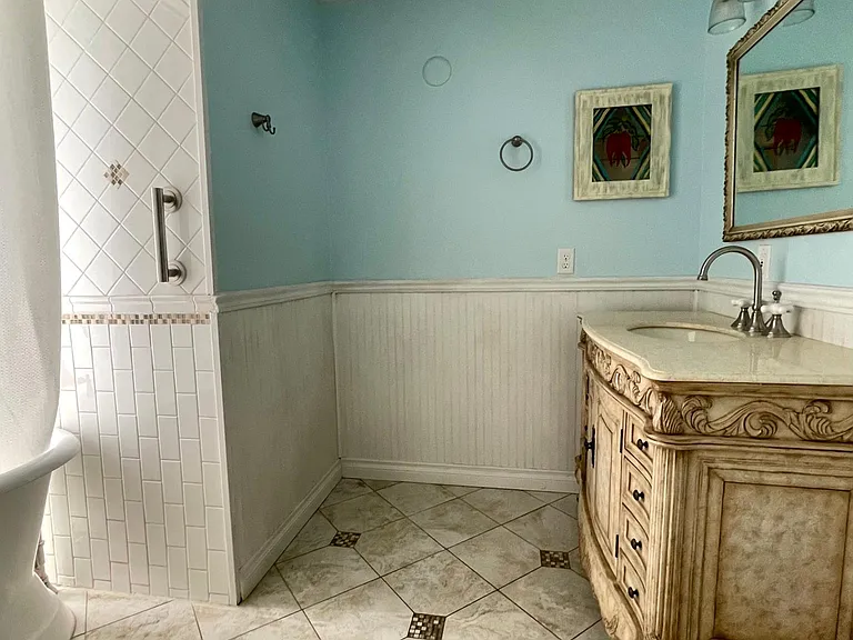 Two large bathrooms