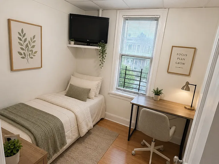 3rd bedroom virtually staged.