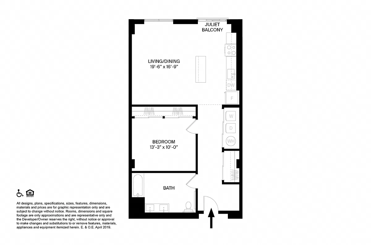 Floor plan M ADA