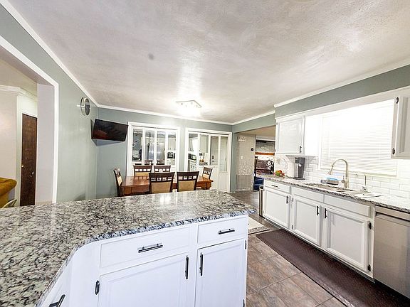 Kitchen with granite counter