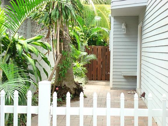 Side leading to front door