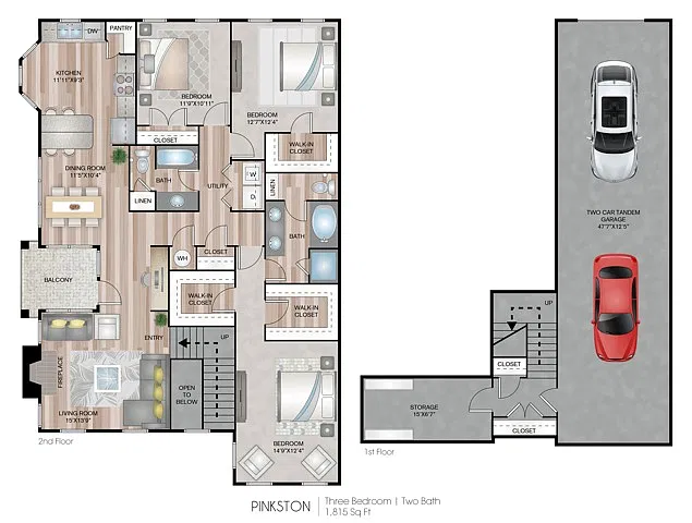 Floor plan Pinkston