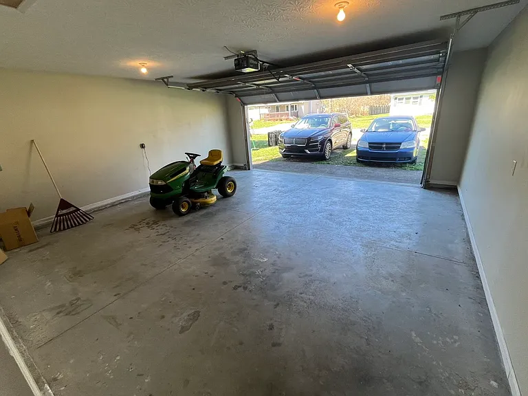 Garage mower included