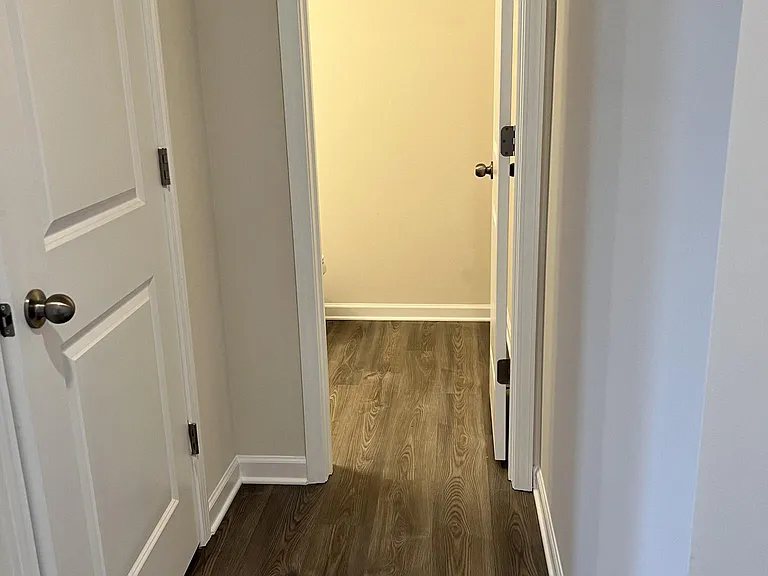 Coat closet and powder room enterance