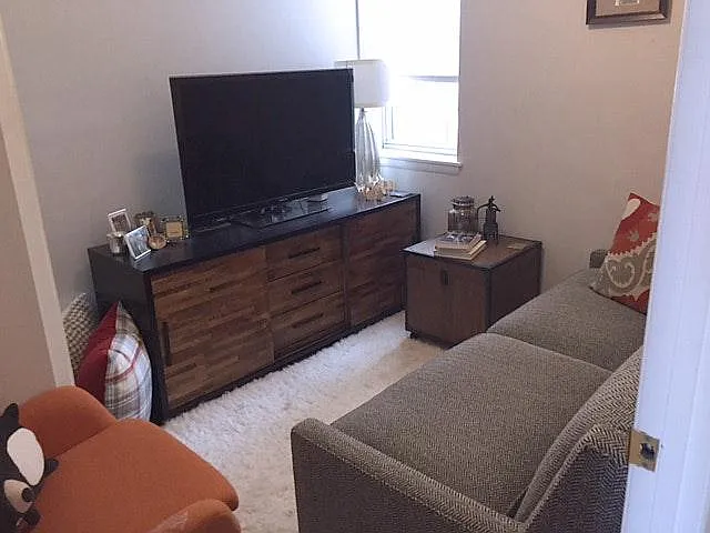 living room/ Den = previous resident setup