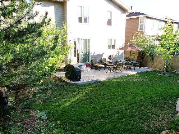 Stamped concrete patio