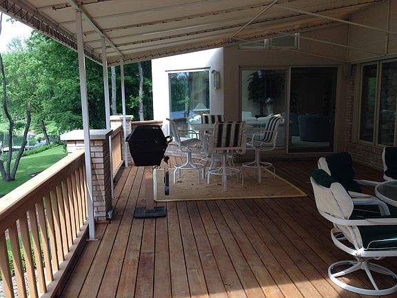 Large covered deck