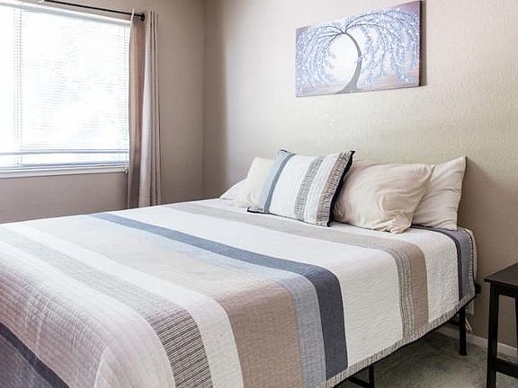 Guest bedroom fits a King nicely