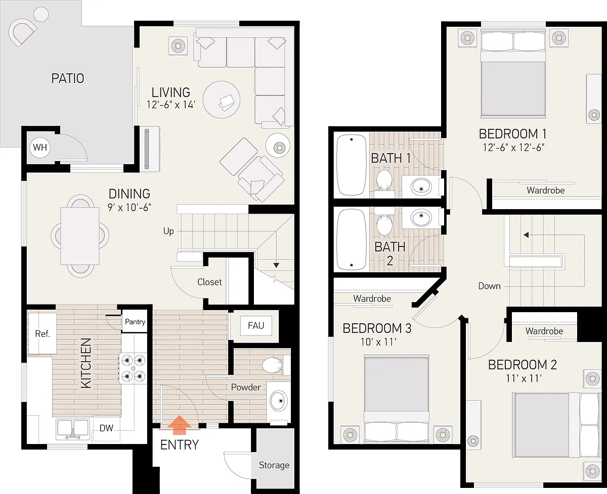 Floor plan Plan F