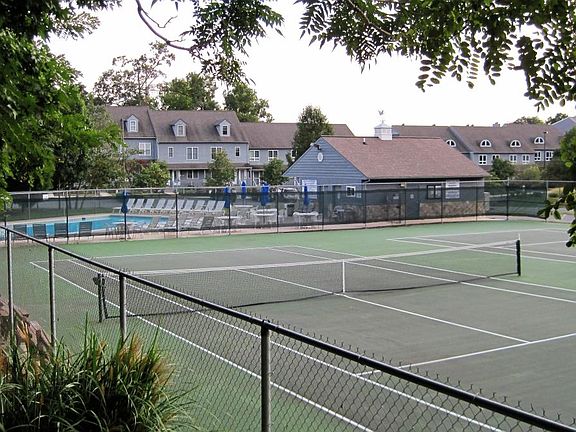 Tennis courts and swim club