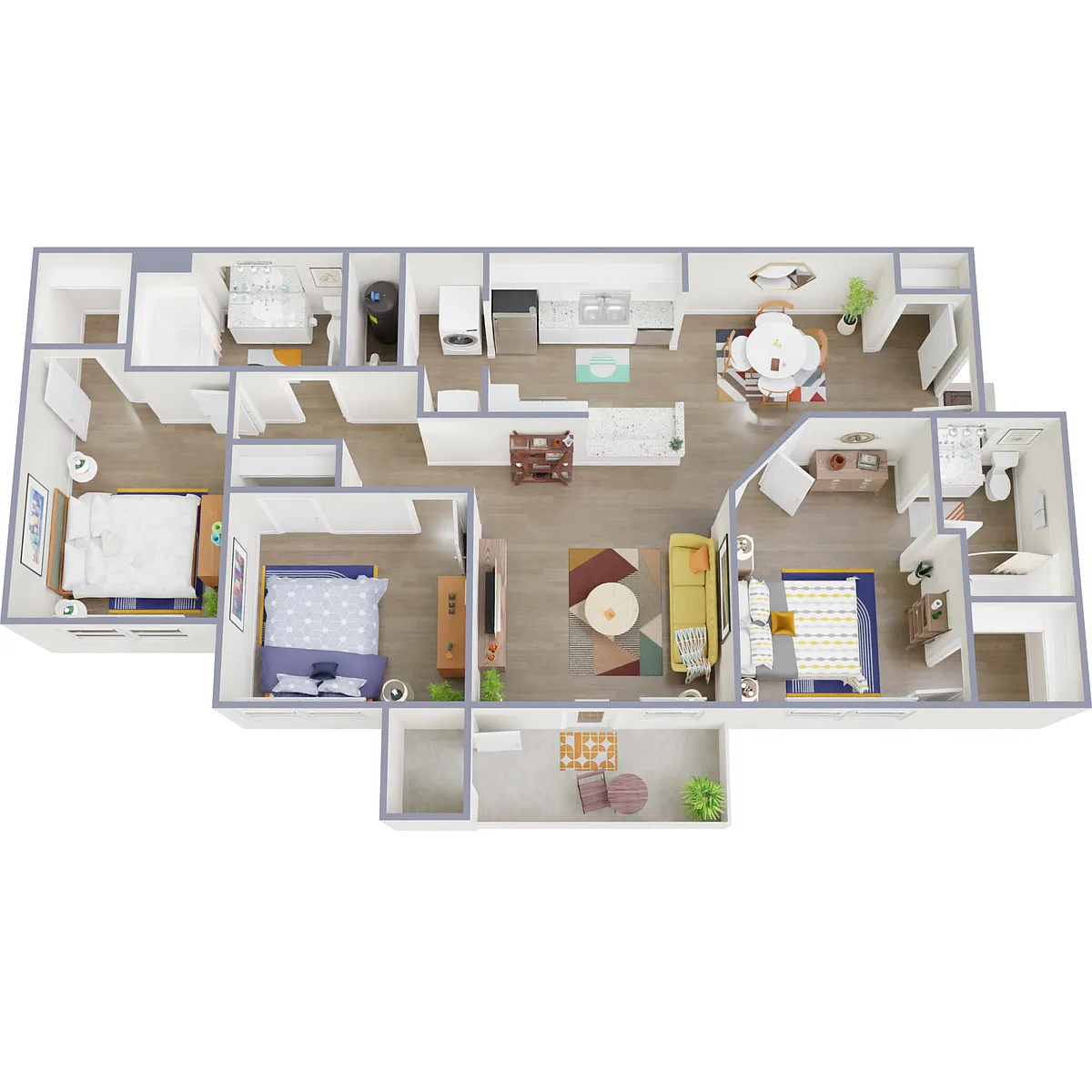 Floor plan 3 Bedroom
