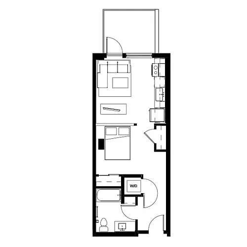 Floor plan Studio 7