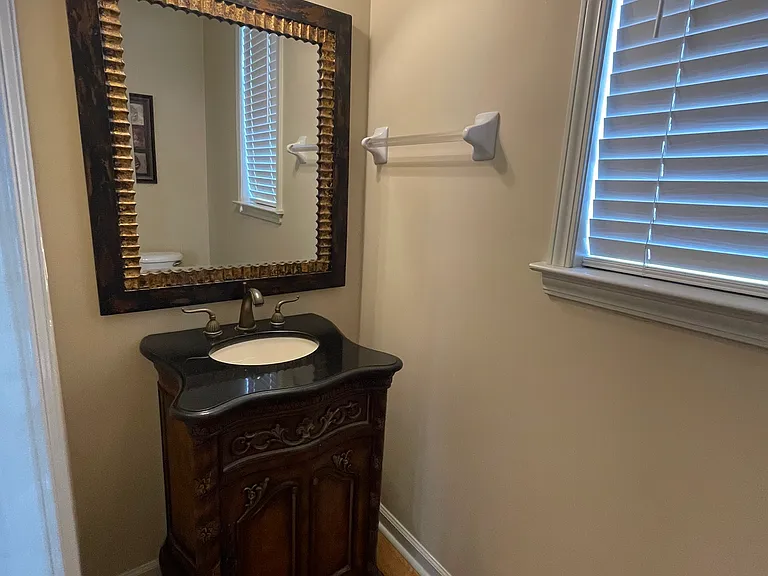 Half bathroom downstairs