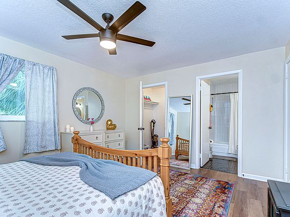 Large walk in closet and ensuite bathroom can be found in the bedroom as well