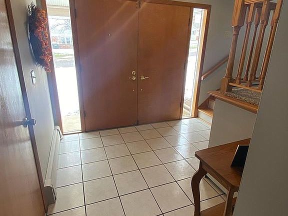 Foyer and front door