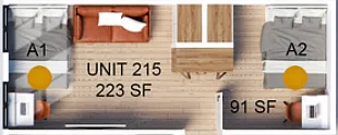 Floor plan Co-Living C