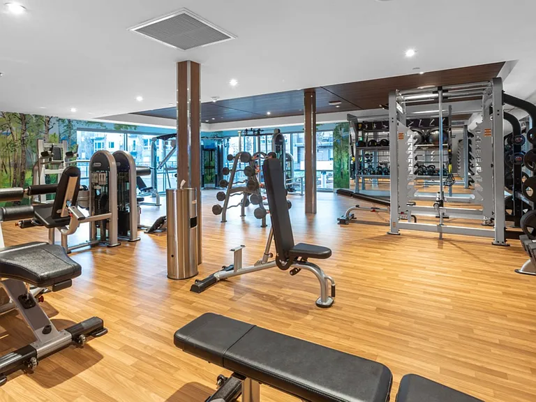 The fully-equipped weight room is perfect for your strength conditioning goals