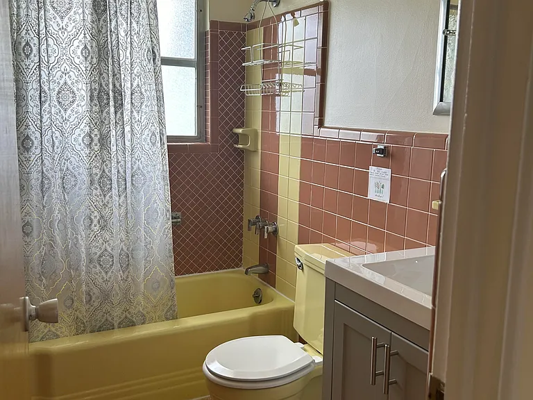 bathroom with new vanity cabinet and sink
