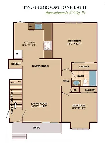 Floor plan 2 Bedroom