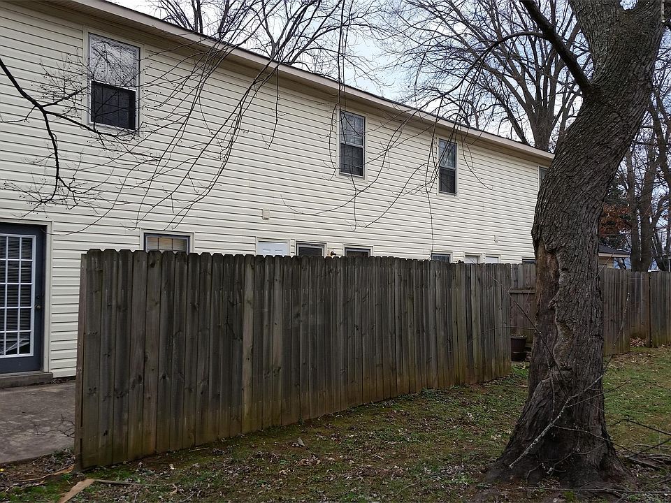 back view - fenced patio area