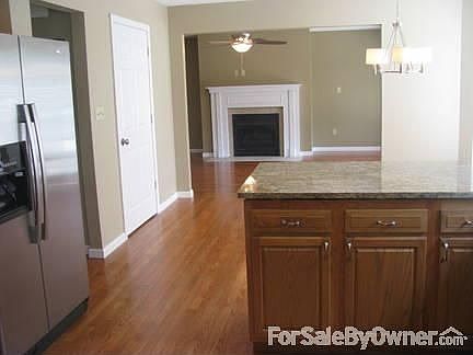 Open layout to family room